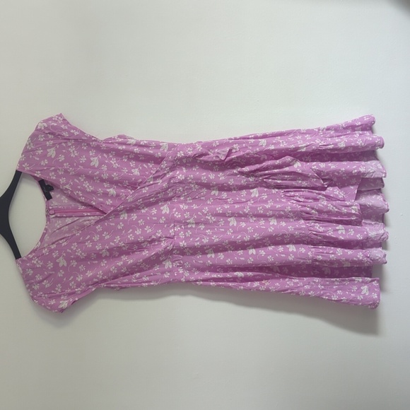 J. Crew Dresses & Skirts - J.crew size 8 purple floral dress frill